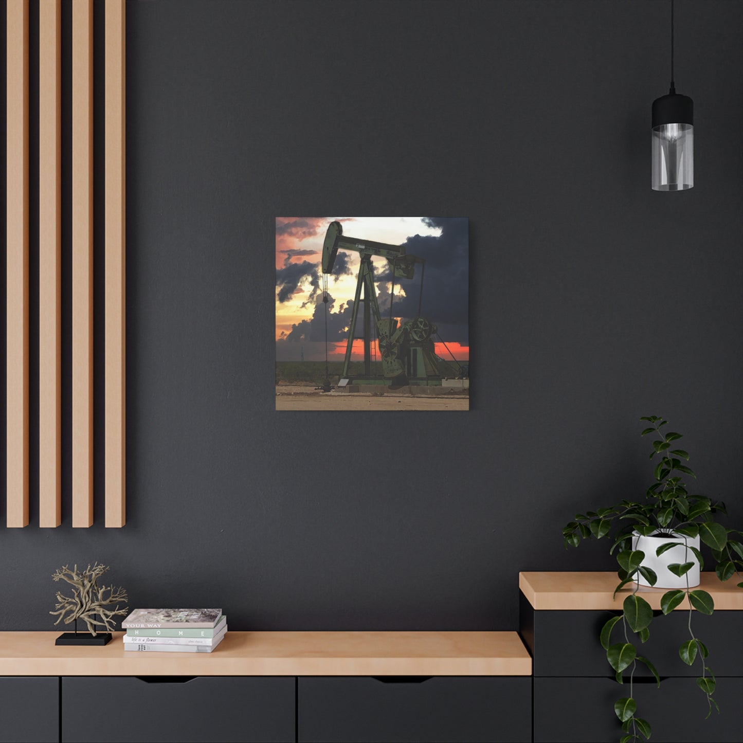 'Pumping Unit' Canvas Gallery Wrap