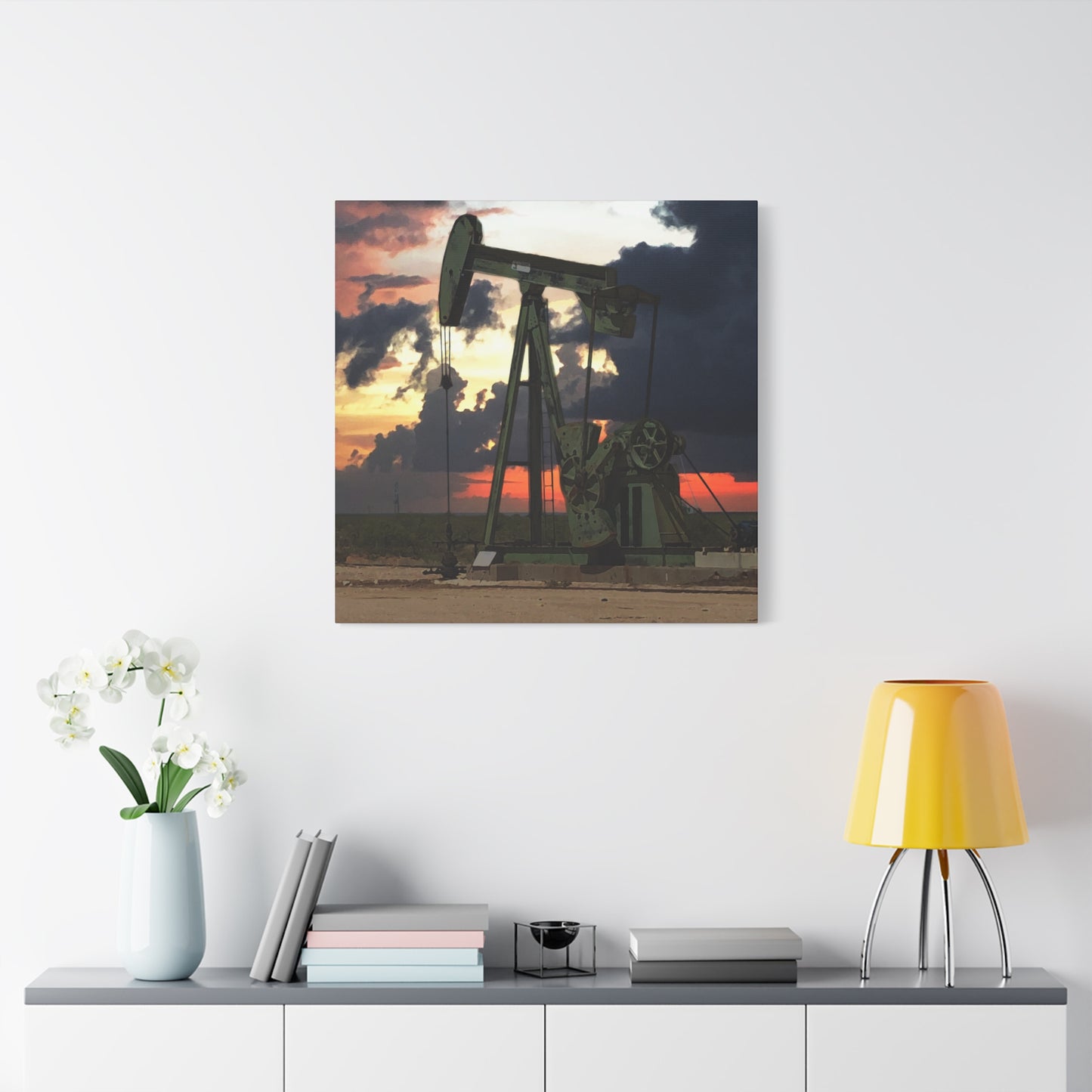 'Pumping Unit' Canvas Gallery Wrap
