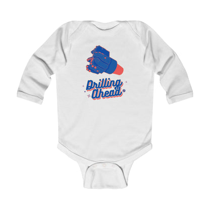 'Drilling Ahead' Infant Long Sleeve Onesie