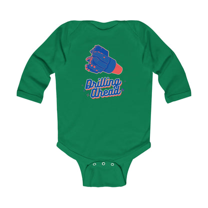 'Drilling Ahead' Infant Long Sleeve Onesie