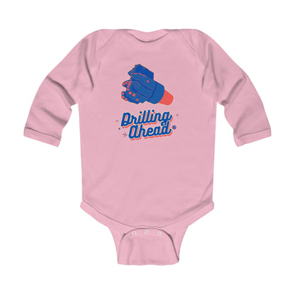'Drilling Ahead' Infant Long Sleeve Onesie