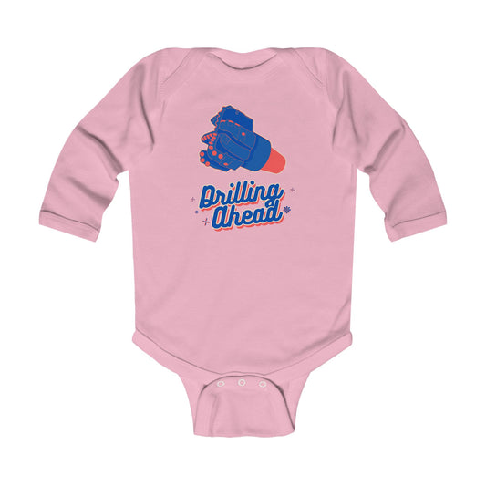 'Drilling Ahead' Infant Long Sleeve Bodysuit