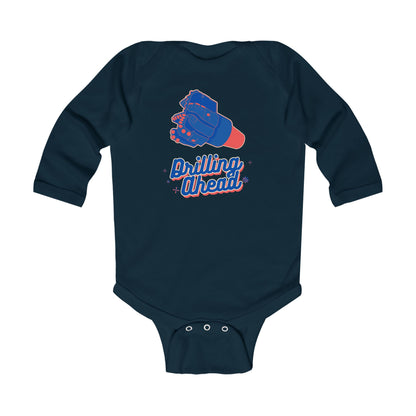 'Drilling Ahead' Infant Long Sleeve Onesie