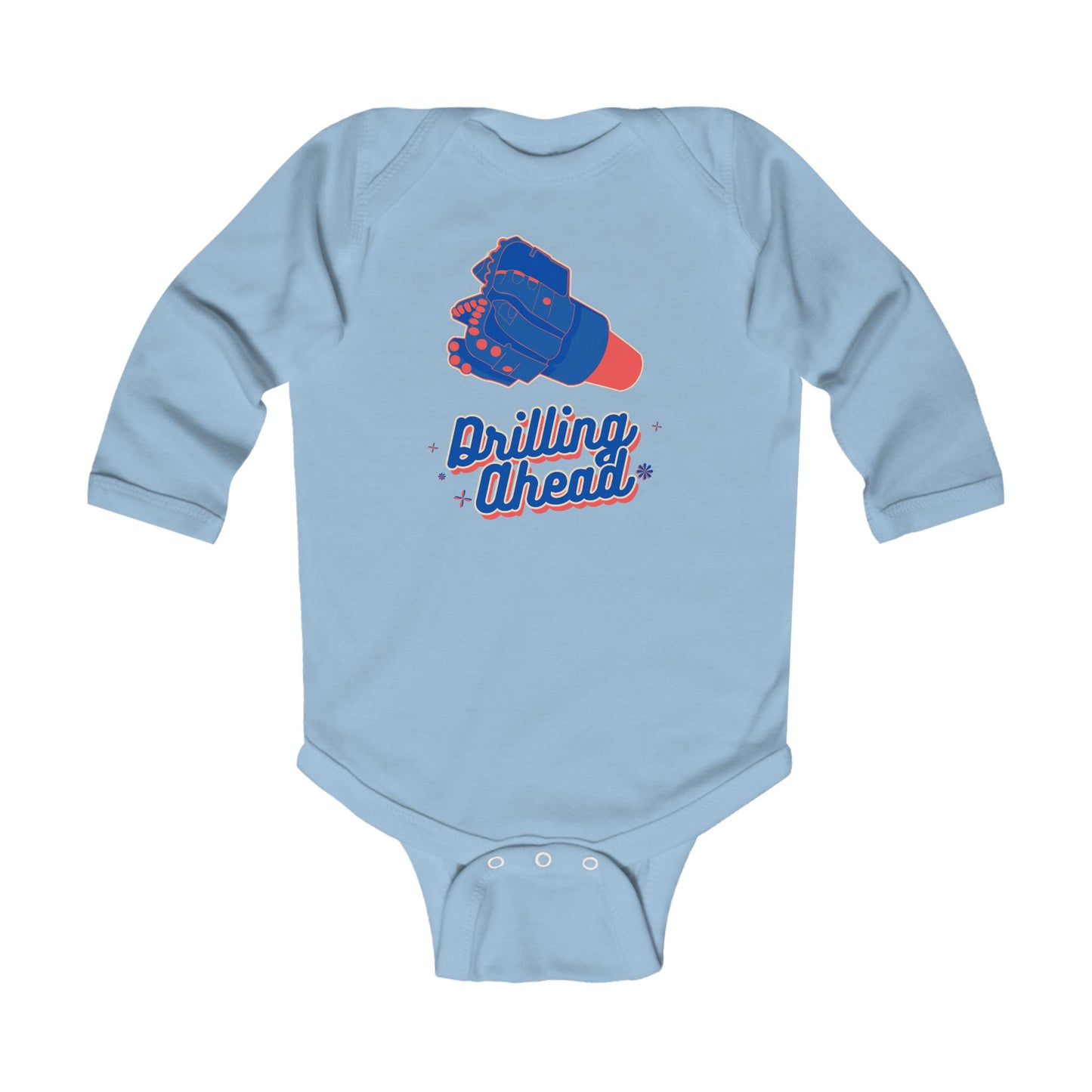 'Drilling Ahead' Infant Long Sleeve Bodysuit