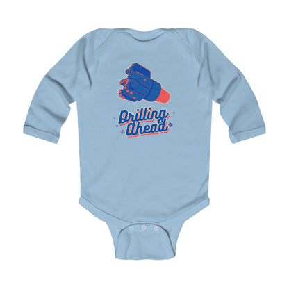 'Drilling Ahead' Infant Long Sleeve Onesie
