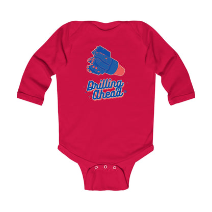 'Drilling Ahead' Infant Long Sleeve Onesie