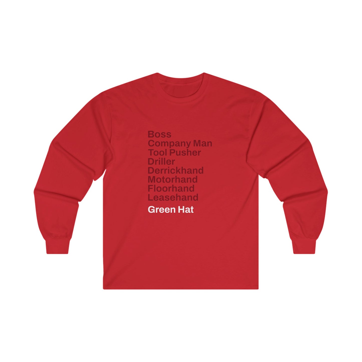 Rig Crew Series 'Green Hat' - Adult Long Sleeve Tee