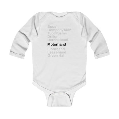 Rig Crew Series 'Motorhand' - Infant Long Sleeve Onesie