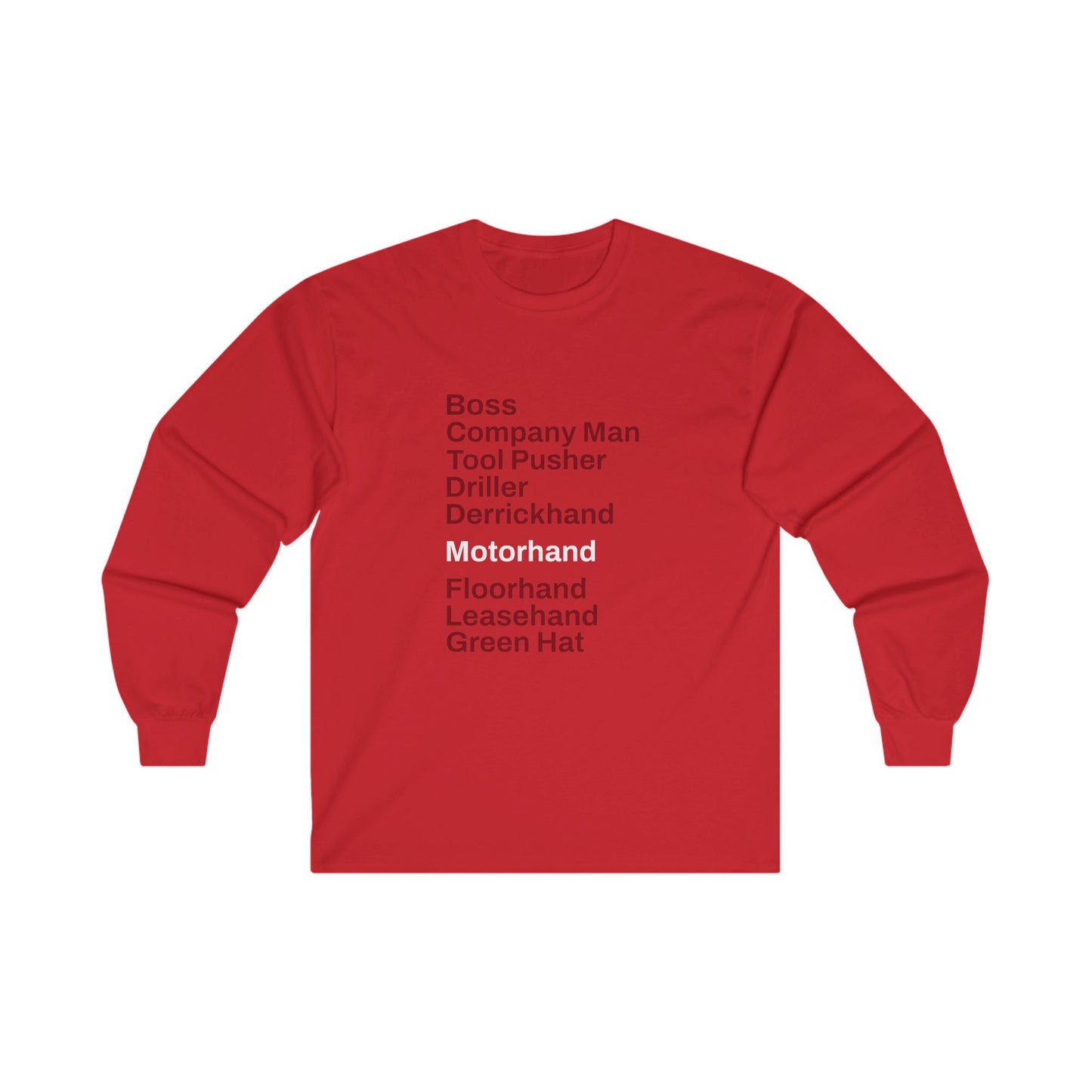 Rig Crew Series 'Motorhand' - Adult Long Sleeve Tee