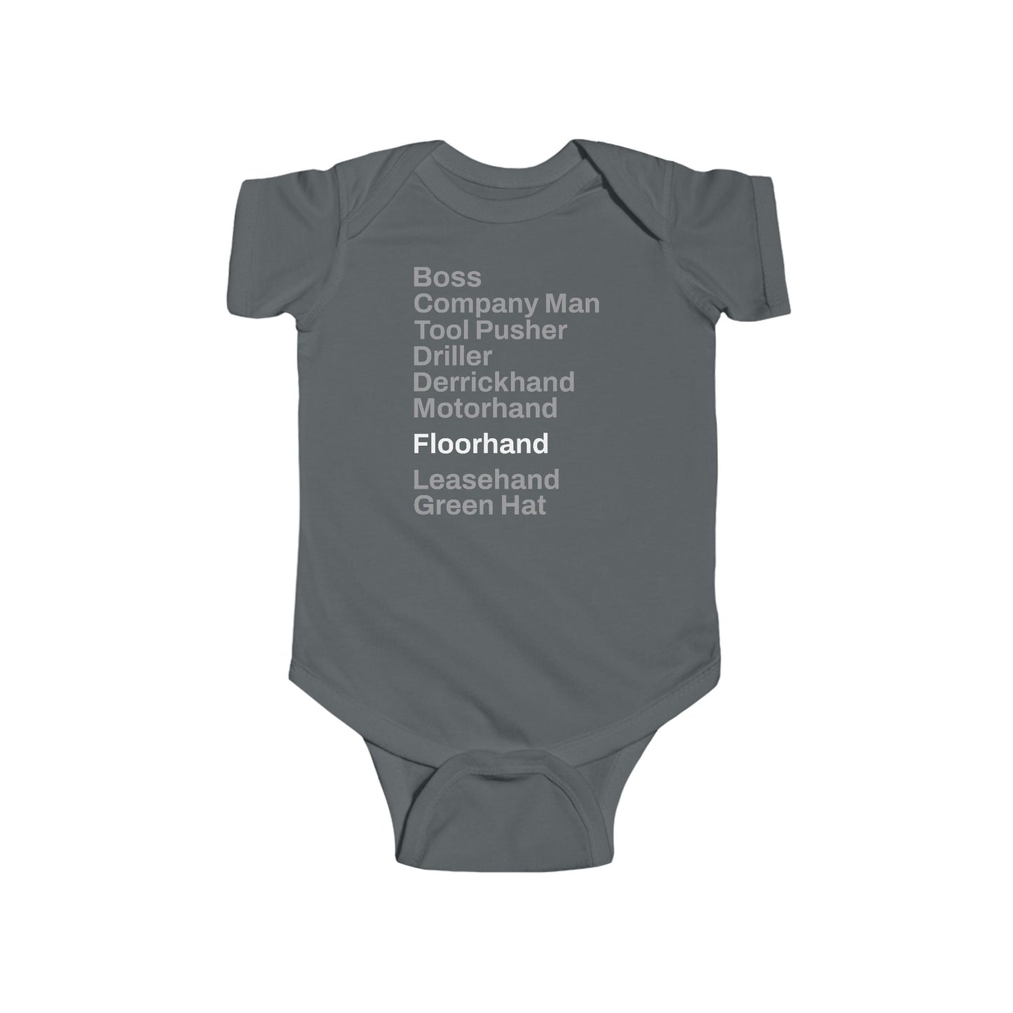 Rig Crew Series 'Floorhand' - Infant Short Sleeve Onesie