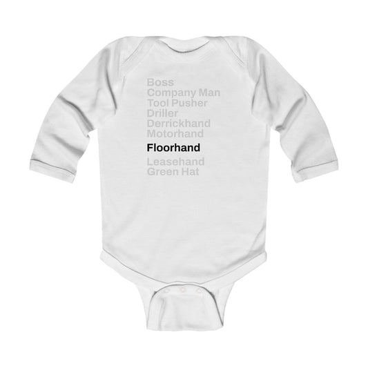 Rig Crew Series 'Floorhand' - Infant Long Sleeve Onesie