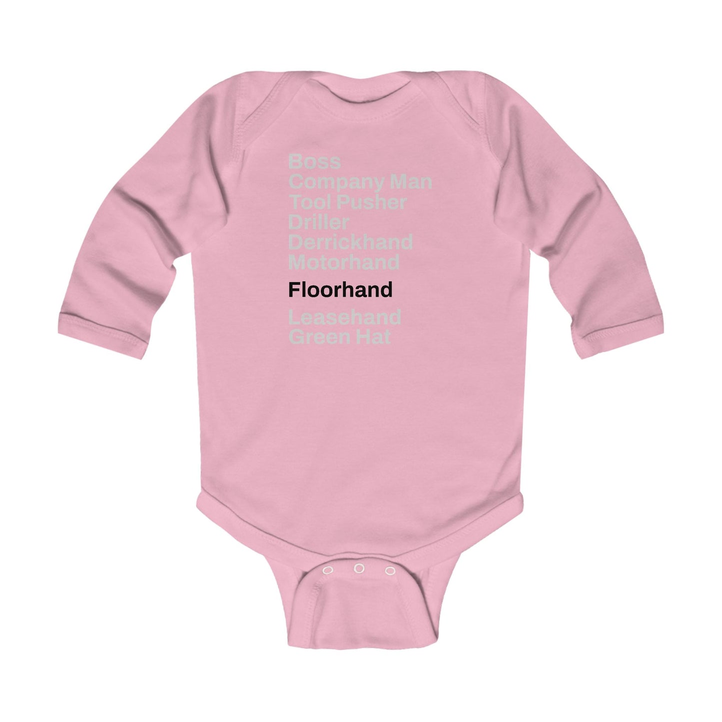 Rig Crew Series 'Floorhand' - Infant Long Sleeve Onesie