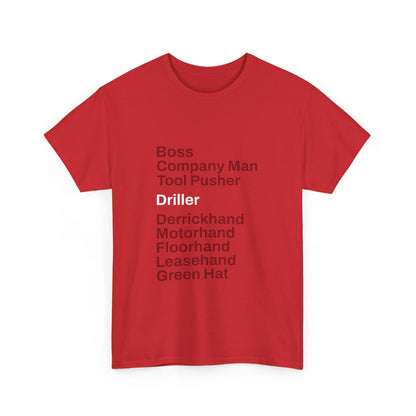Rig Crew Series 'Driller' - Adult Short Sleeve Tee
