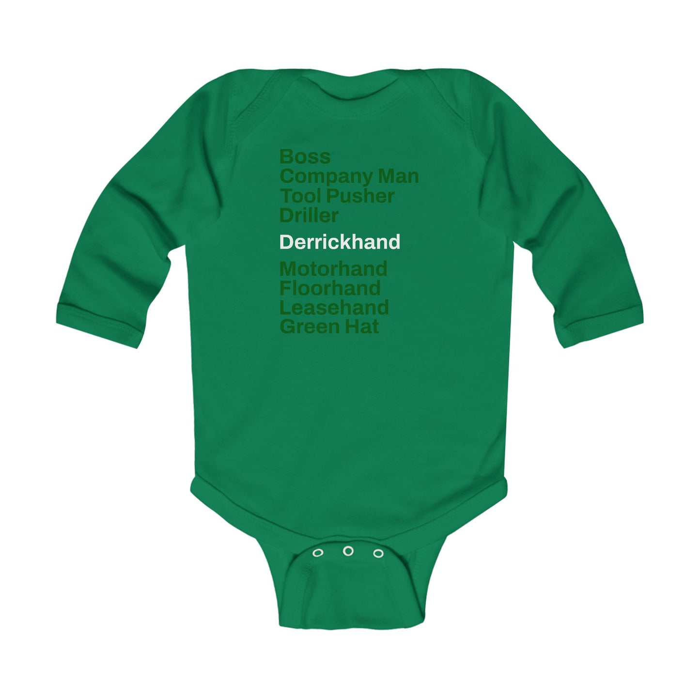 Rig Crew Series 'Derrickhand' - Infant Long Sleeve Onesie