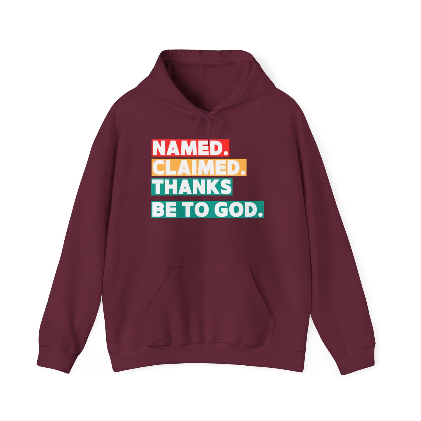 'Named, Claimed' Adult Pullover Hoodie