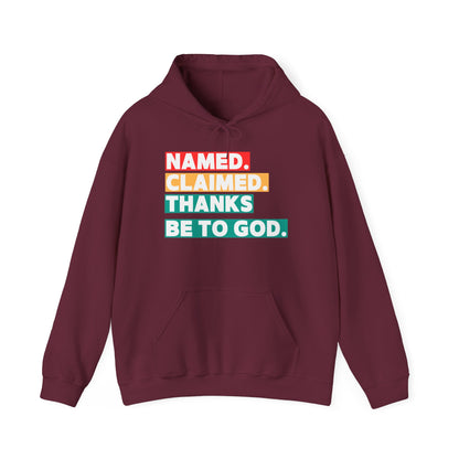'Named, Claimed' Adult Pullover Hoodie