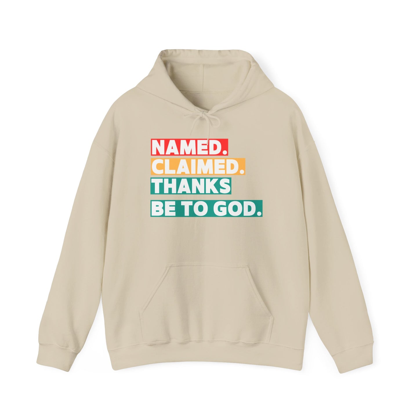 'Named, Claimed' Adult Pullover Hoodie