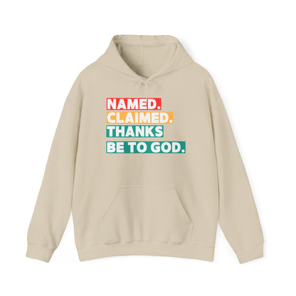 'Named, Claimed' Adult Pullover Hoodie