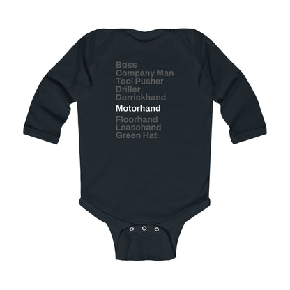 Rig Crew Series 'Motorhand' - Infant Long Sleeve Onesie