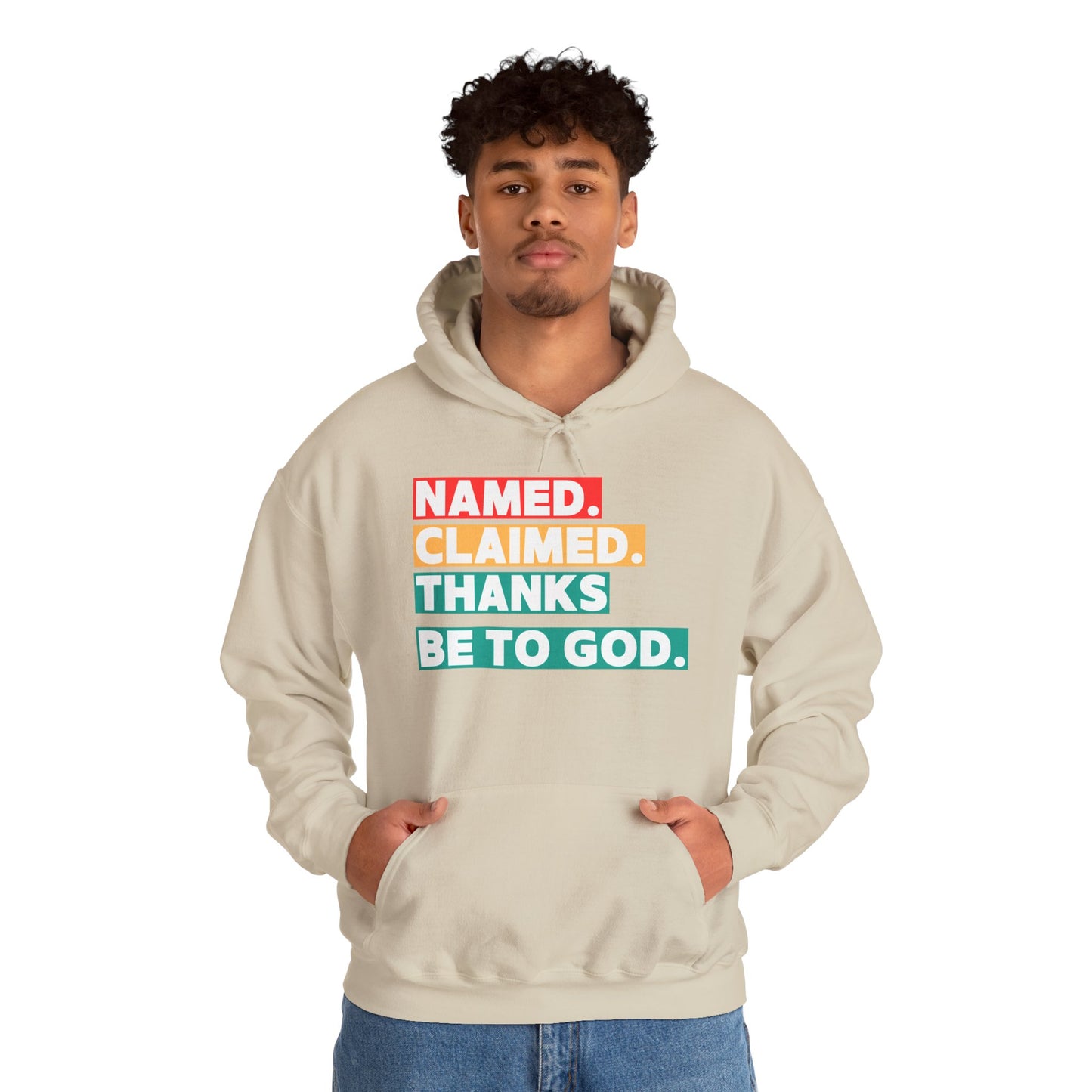 'Named, Claimed' Adult Pullover Hoodie