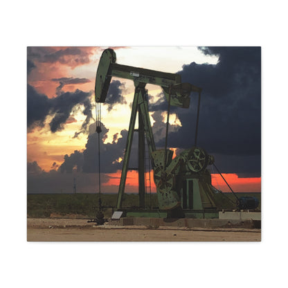 'Pumping Unit' Canvas Gallery Wrap