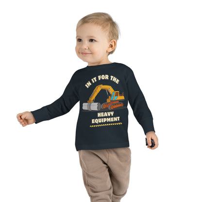 'Heavy Equipment' Toddler Long Sleeve Tee