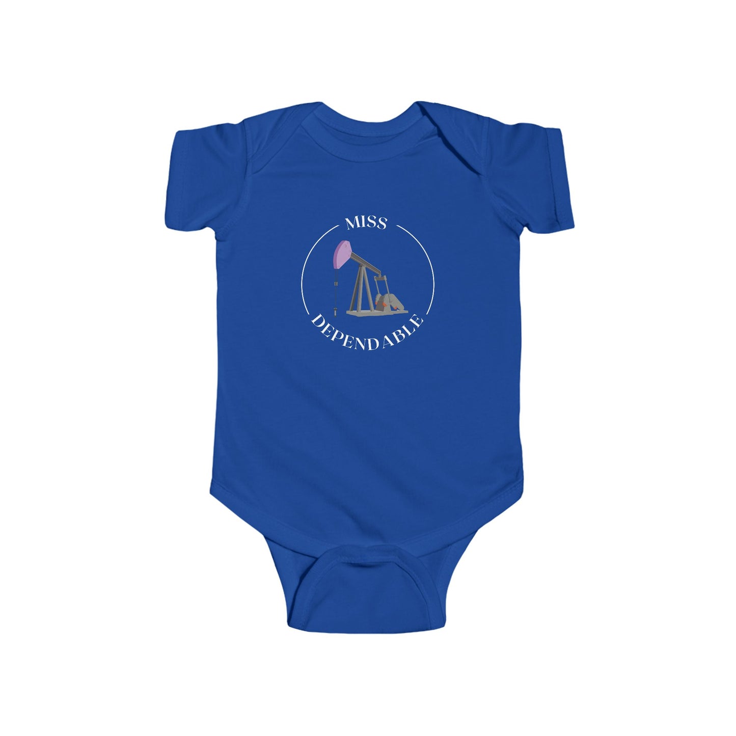 ‘Miss Dependable’ Pumping Unit Infant Short Sleeve Bodysuit