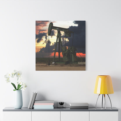 'Pumping Unit' Canvas Gallery Wrap