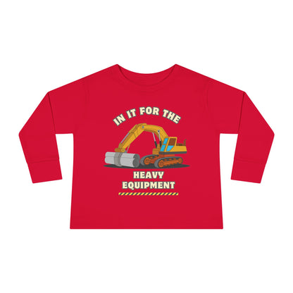'Heavy Equipment' Toddler Long Sleeve Tee