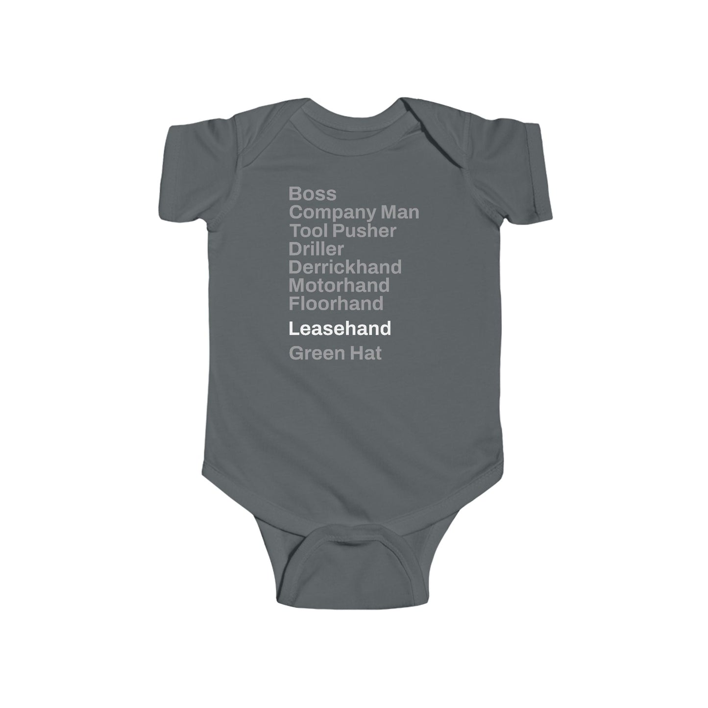 Rig Crew Series 'Leasehand' - Infant Short Sleeve Onesie