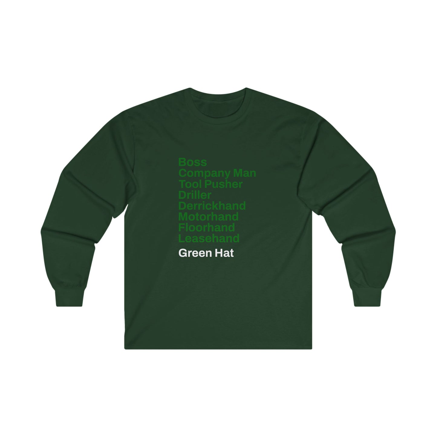 Rig Crew Series 'Green Hat' - Adult Long Sleeve Tee