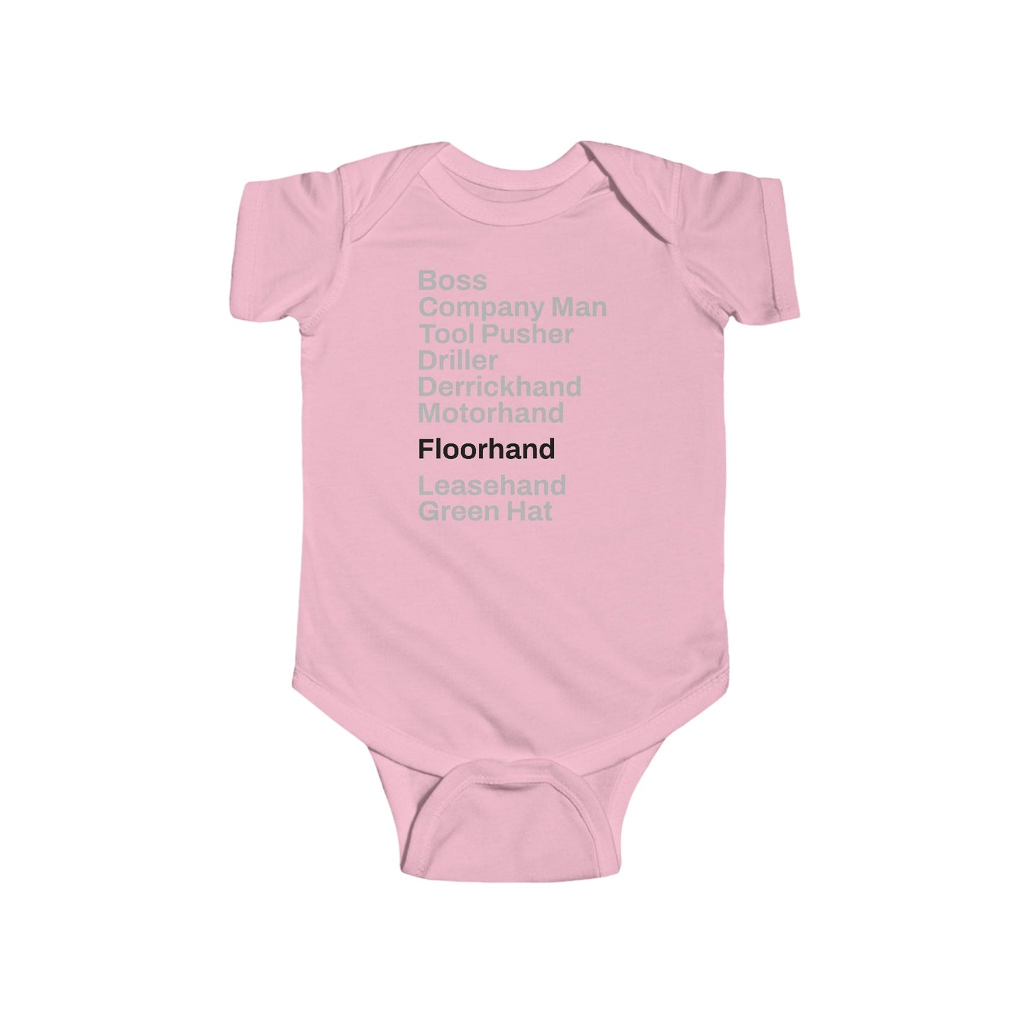 Rig Crew Series 'Floorhand' - Infant Short Sleeve Onesie