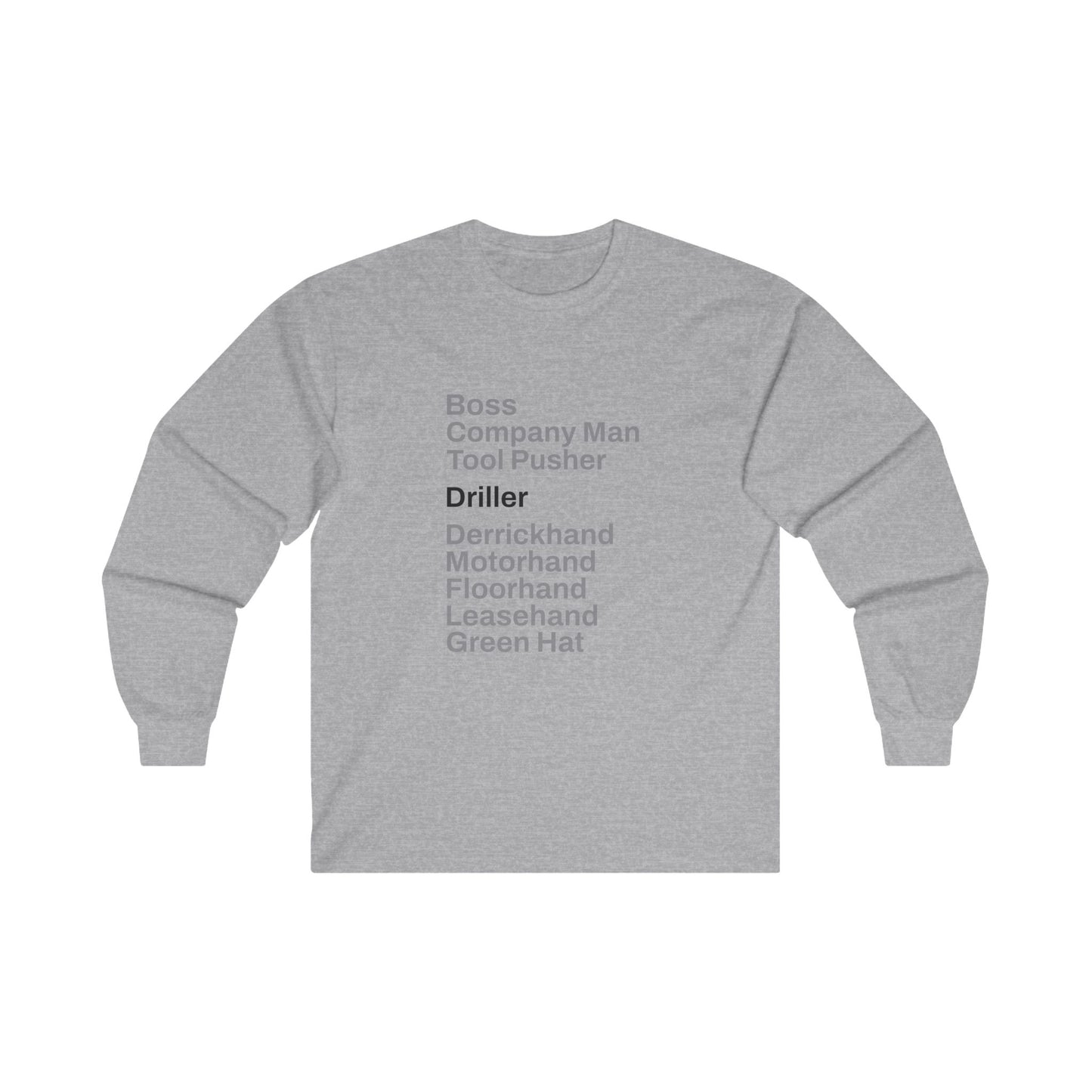 Rig Crew Series 'Driller' - Adult Long Sleeve Tee