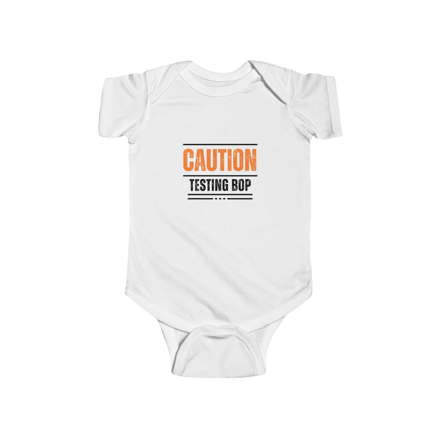 'Testing BOP' - Infant Short Sleeve Onesie