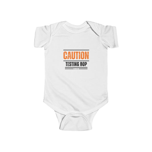 'Testing BOP' - Infant Short Sleeve Onesie