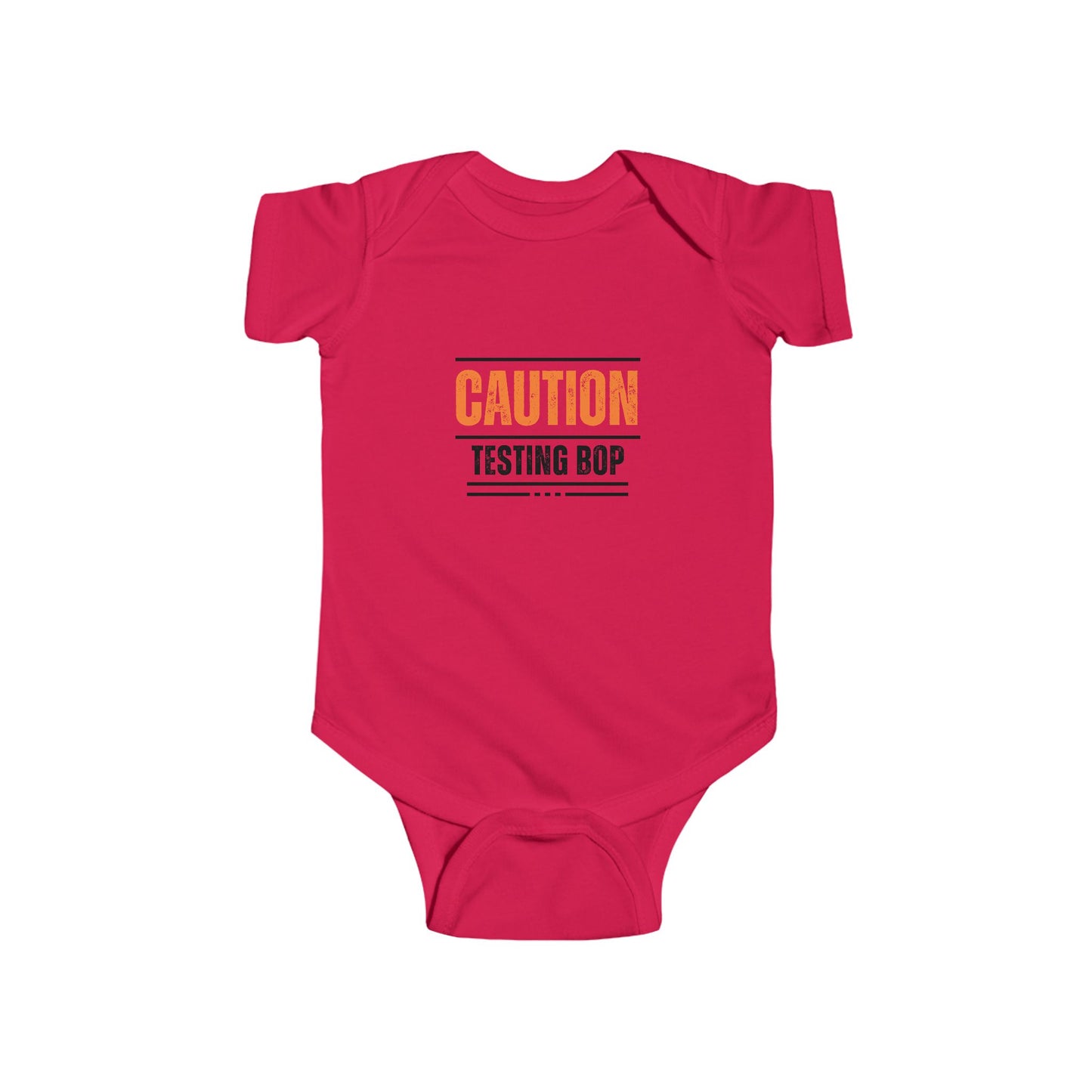 'Testing BOP' - Infant Short Sleeve Onesie