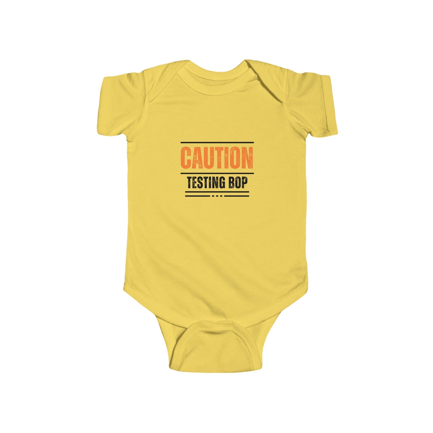 'Testing BOP' - Infant Short Sleeve Onesie
