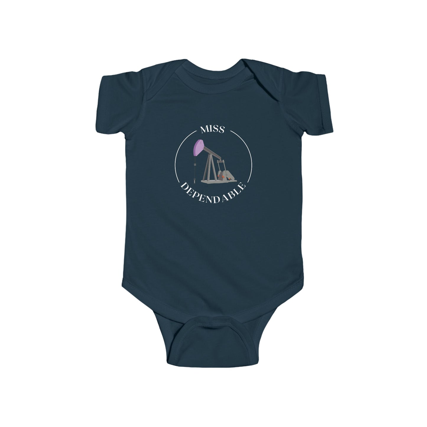 ‘Miss Dependable’ Pumping Unit Infant Short Sleeve Bodysuit