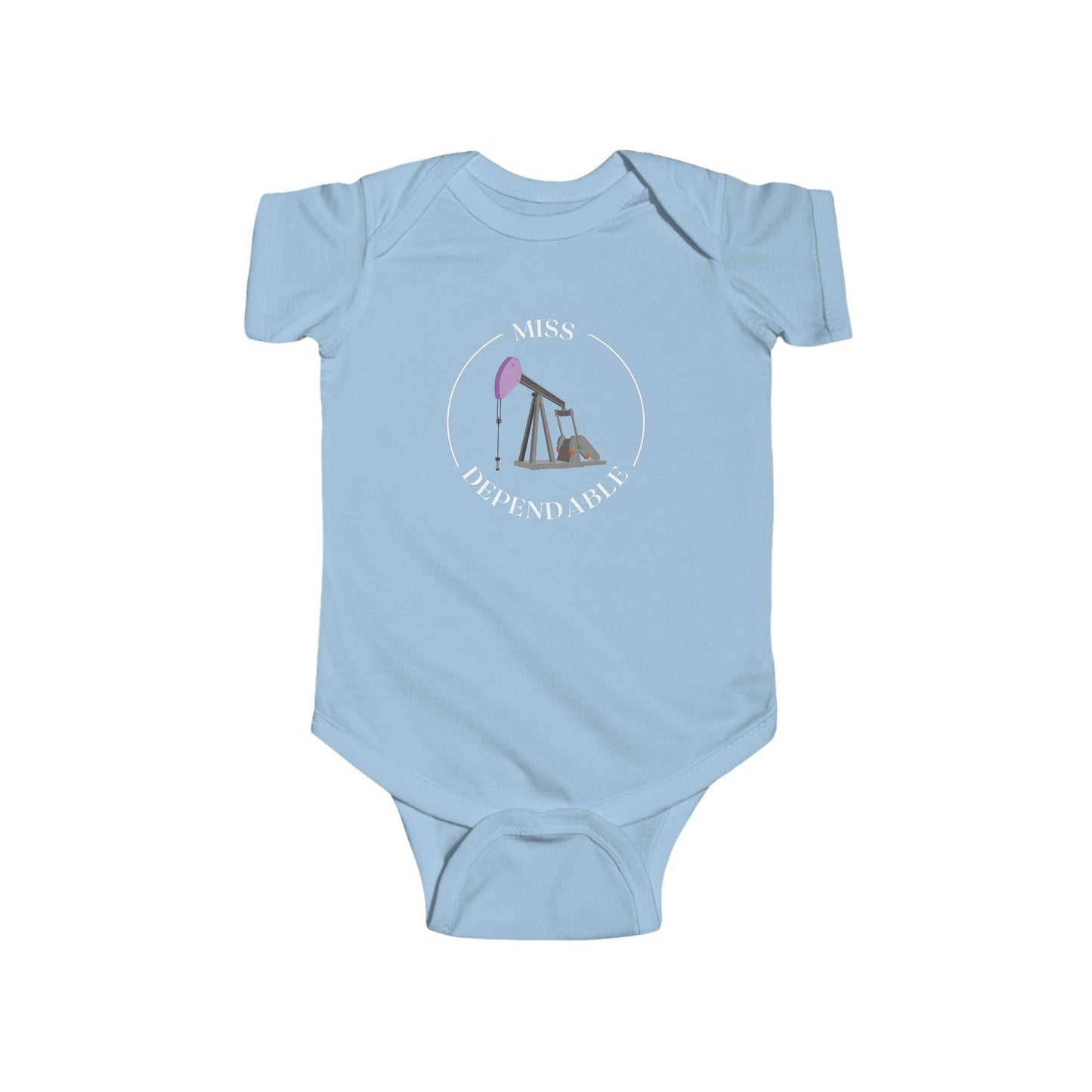 ‘Miss Dependable’ Pumping Unit Infant Short Sleeve Bodysuit