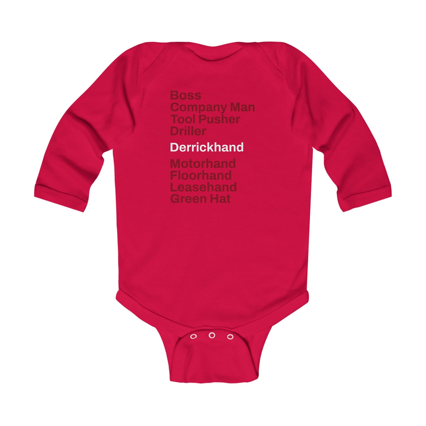 Rig Crew Series 'Derrickhand' - Infant Long Sleeve Onesie