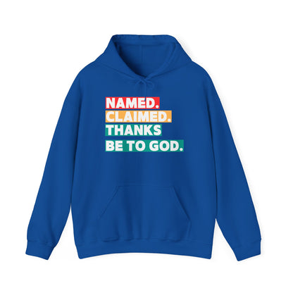 'Named, Claimed' Adult Pullover Hoodie