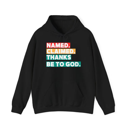 'Named, Claimed' Adult Pullover Hoodie