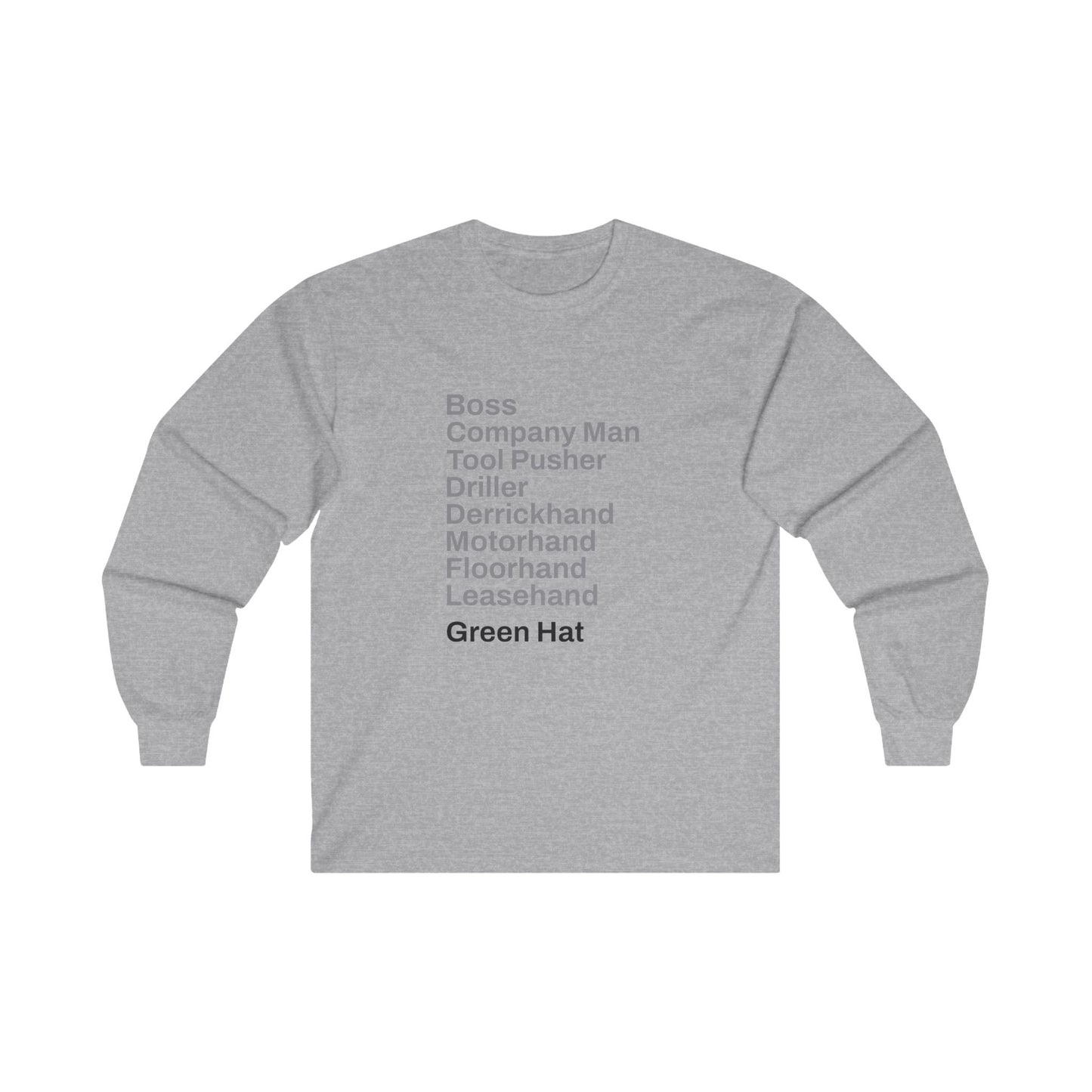 Rig Crew Series 'Green Hat' - Adult Long Sleeve Tee