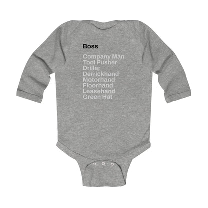 Rig Crew Series 'Boss' - Infant Long Sleeve Onesie