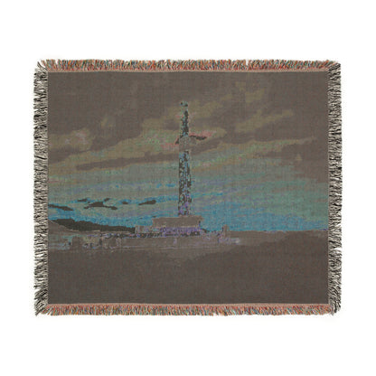 'Drilling Rig' Woven Blanket