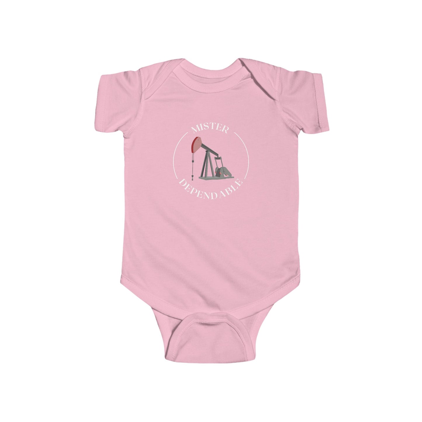 'Mister Dependable' Pumping Unit Infant Short Sleeve Bodysuit