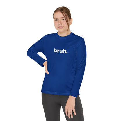 'bruh.' Youth Long Sleeve Tee