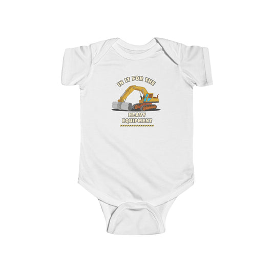 'Heavy Equipment' Infant Short Sleeve Onesie