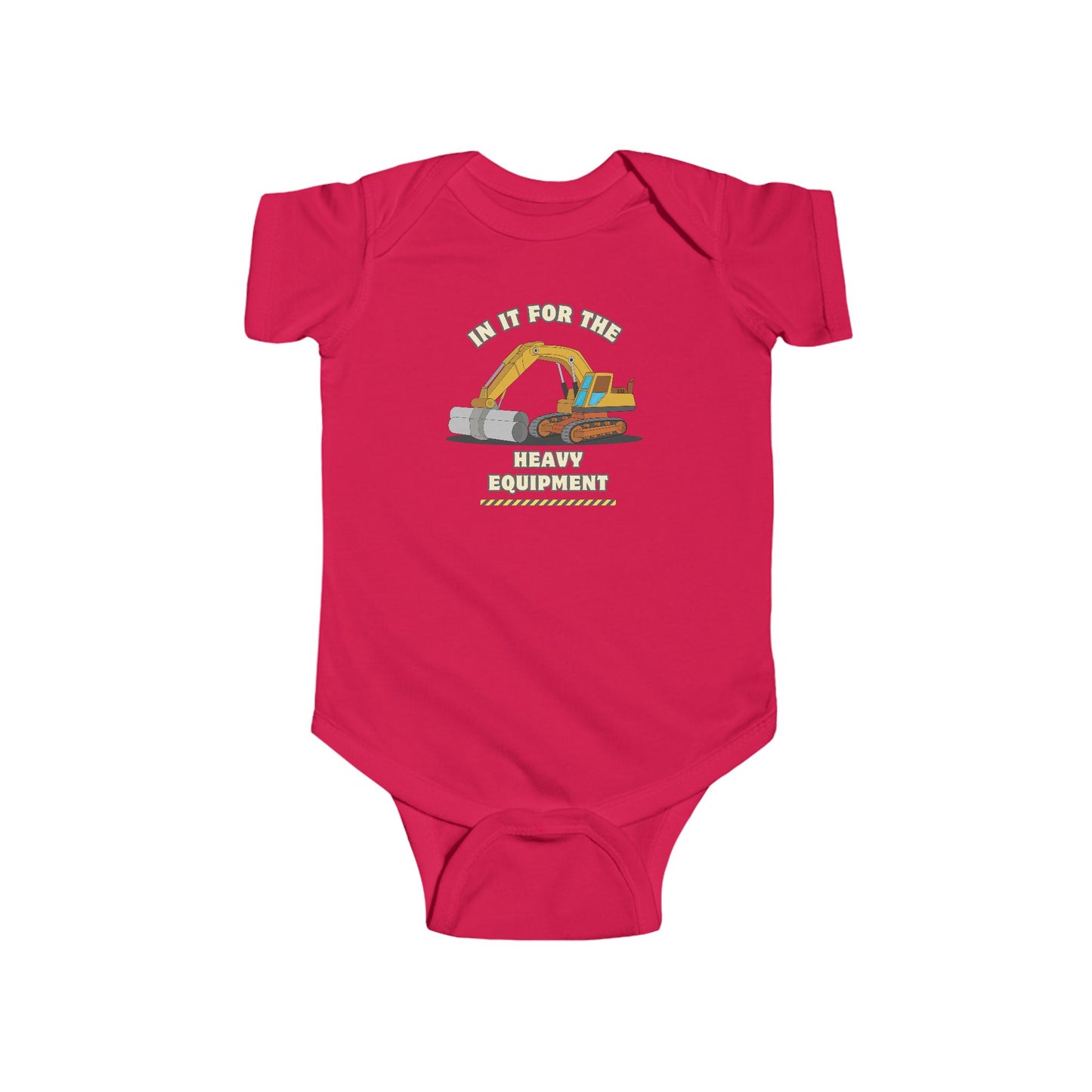 'Heavy Equipment' Infant Short Sleeve Onesie