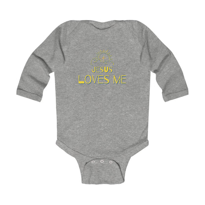 'Jesus Loves Me' Infant Long Sleeve Onesie